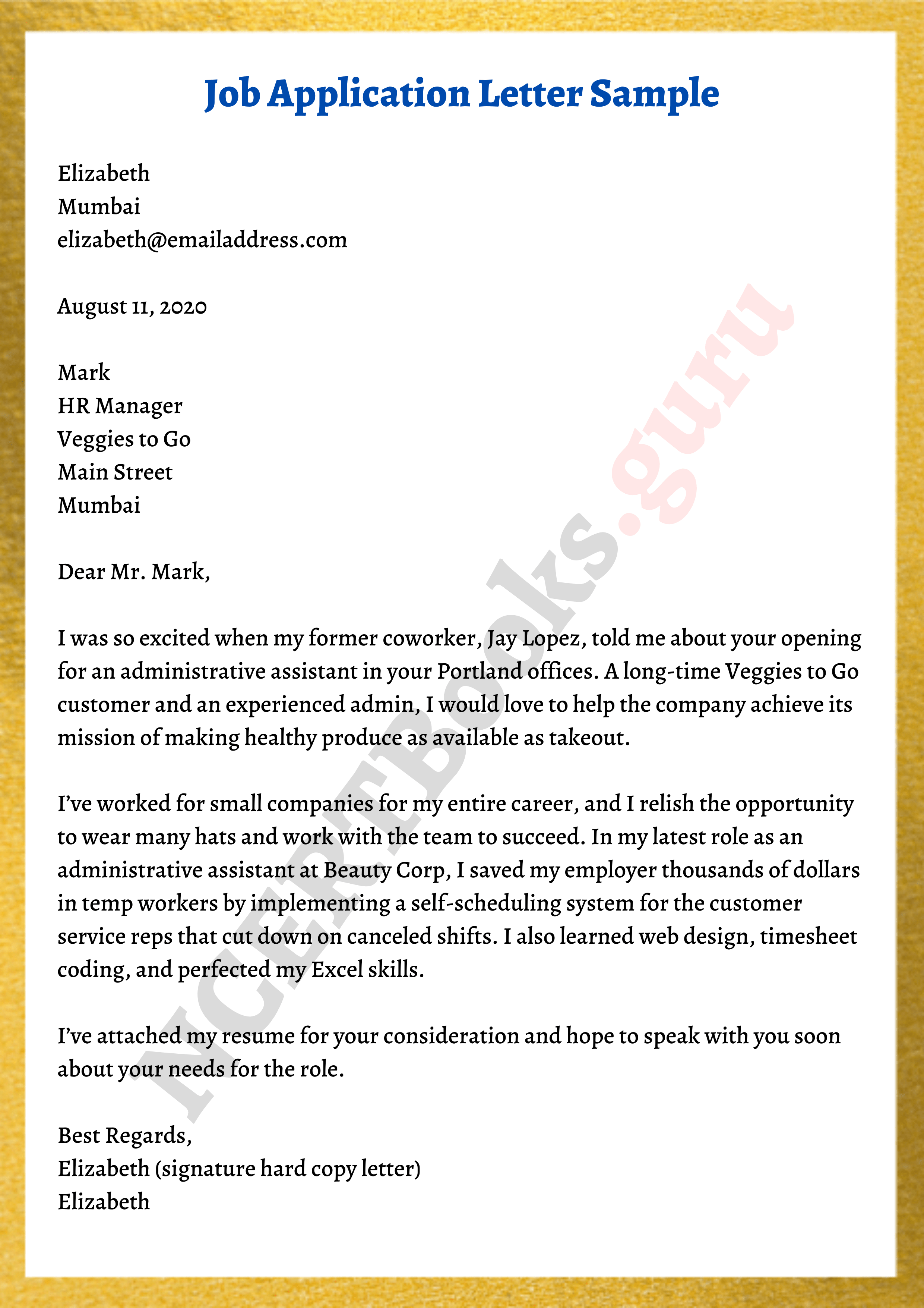 Effective Job Application Example: Stand Out in Your Job Search