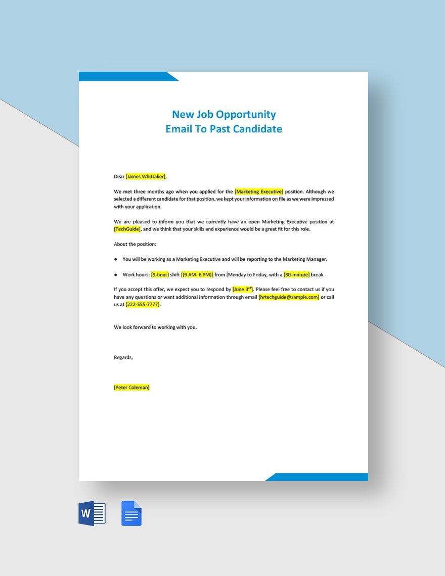 How to Craft the Perfect Job Opportunity Email Template
