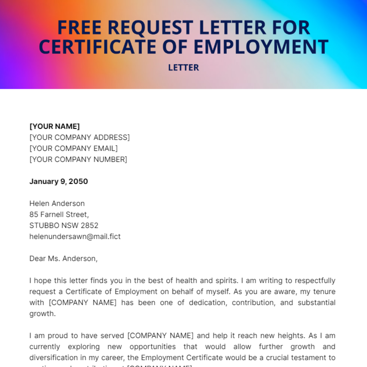 How to Write a Professional Letter for Employment Certificate: A Comprehensive Guide