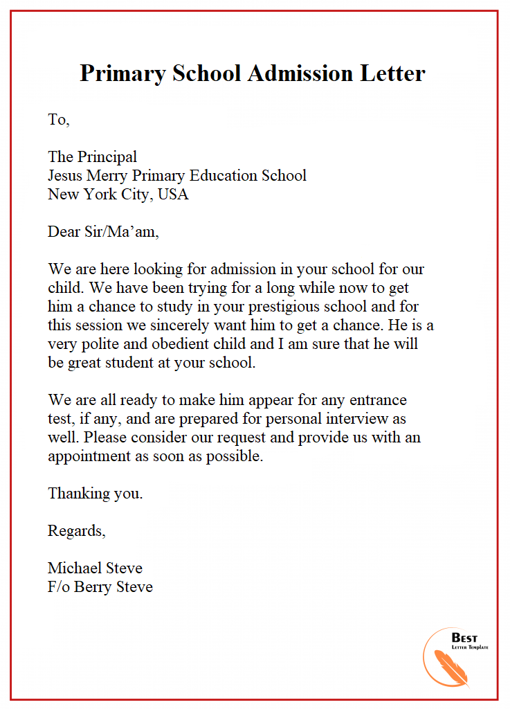 Understanding the Letter of Admission Example: A Comprehensive Guide