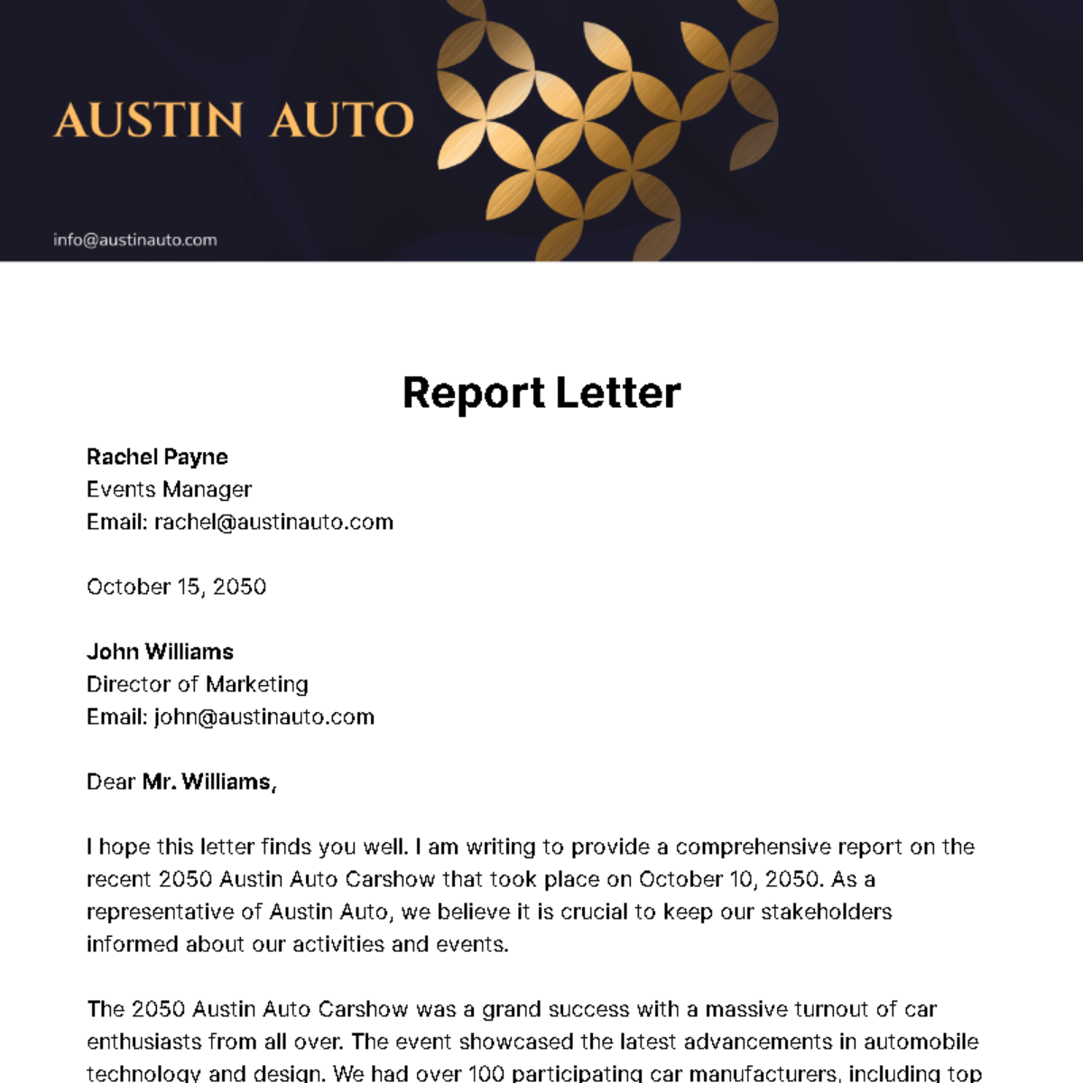 Understanding the Structure: A Comprehensive Letter Report Example