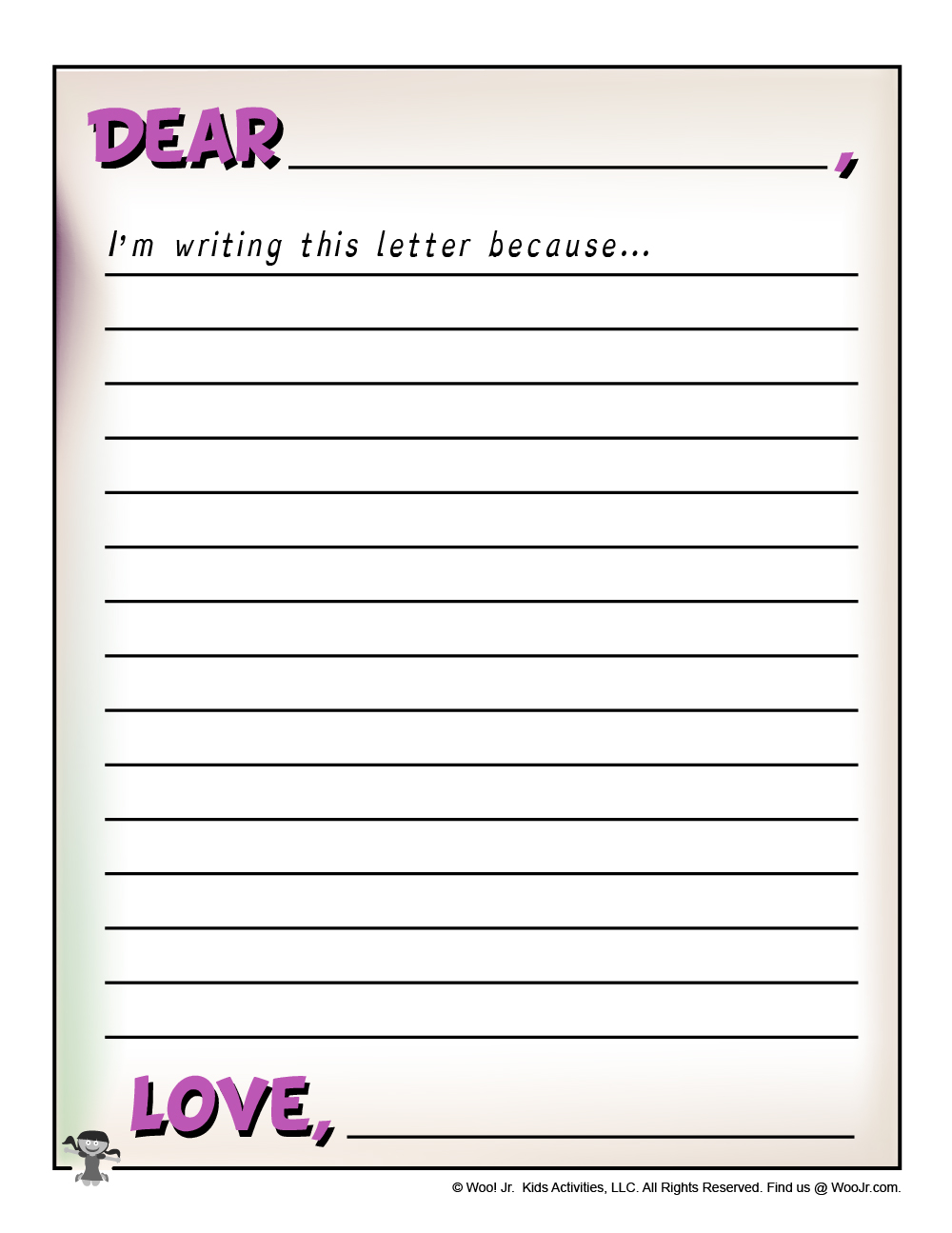 Creative and Fun Letter Template for Kids: Unlocking Imagination Through Writing