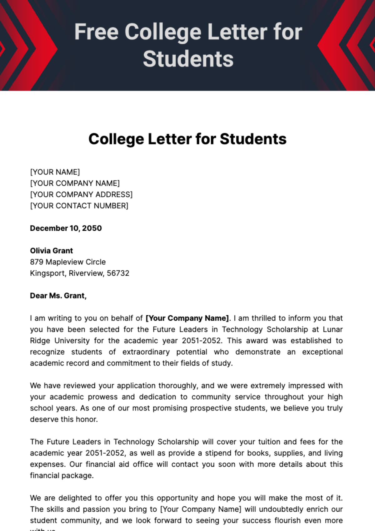 Essential Letter Template for Students: Crafting Effective Communication