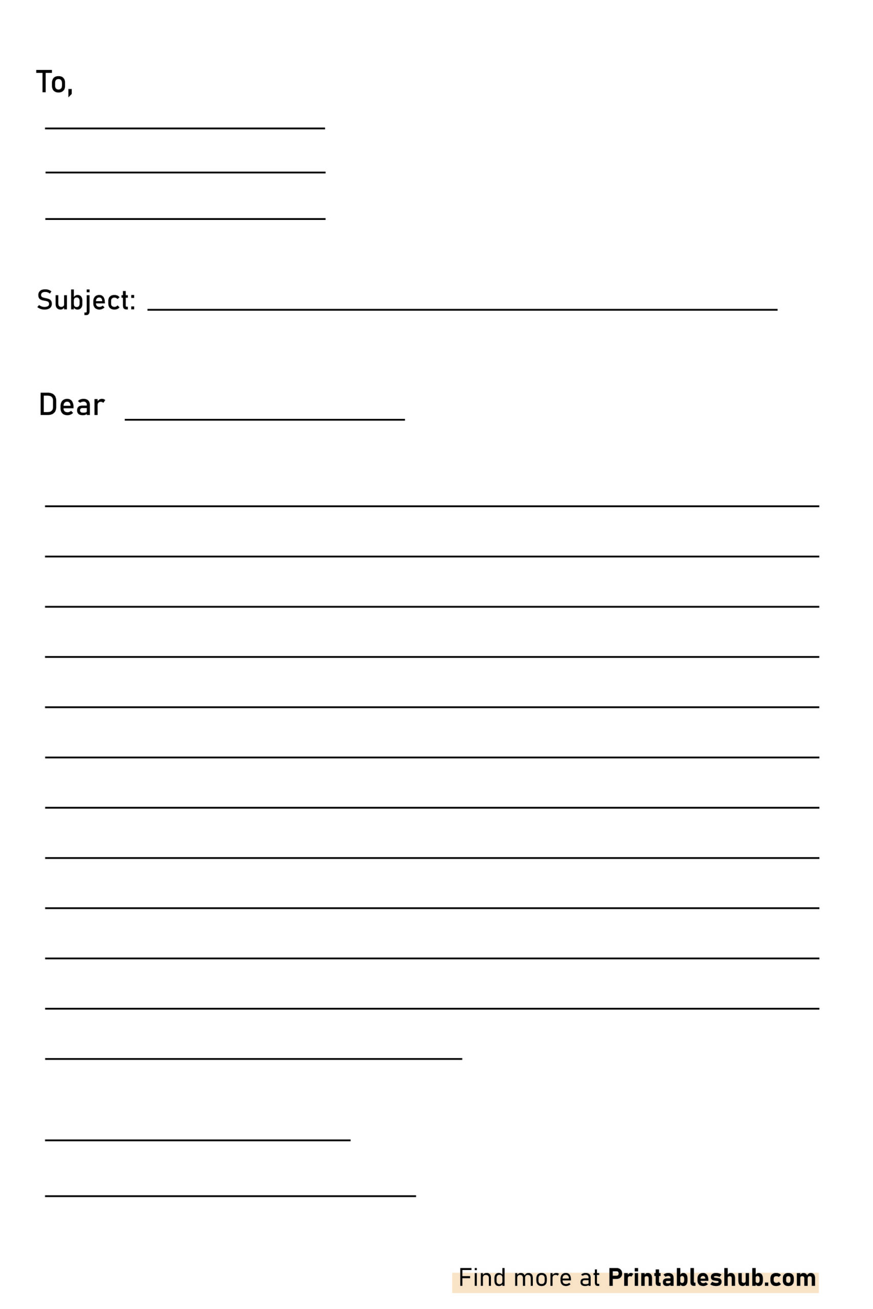 Streamline Your Correspondence with Our Comprehensive Letter Template PDF