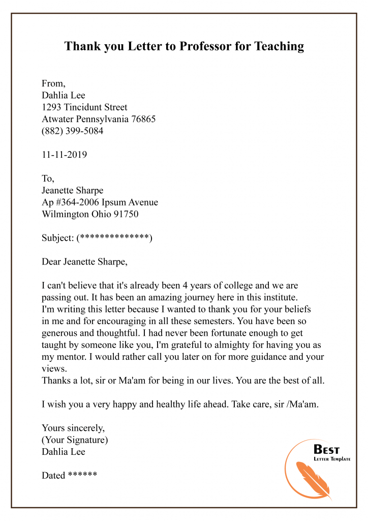 How to Write an Effective Letter to Professor: Tips and Guidelines