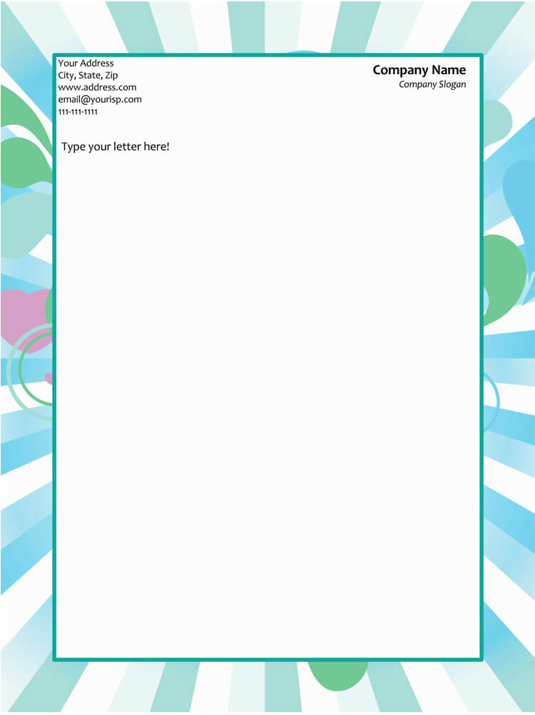 letterhead template in ms word