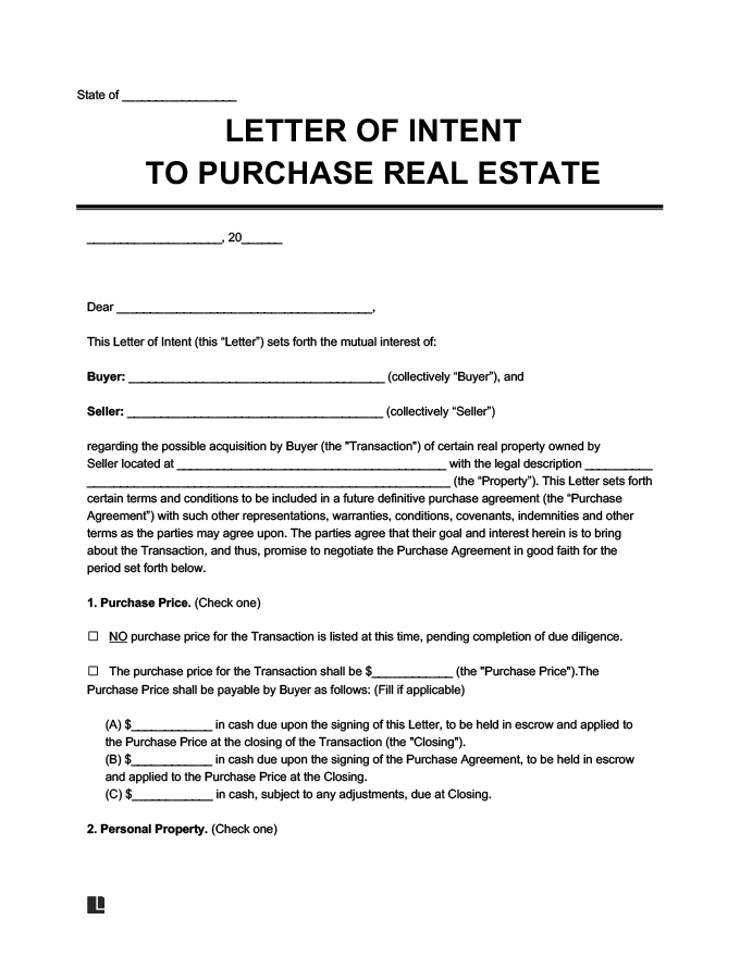 Understanding the Loi Format for Purchase: A Comprehensive Guide