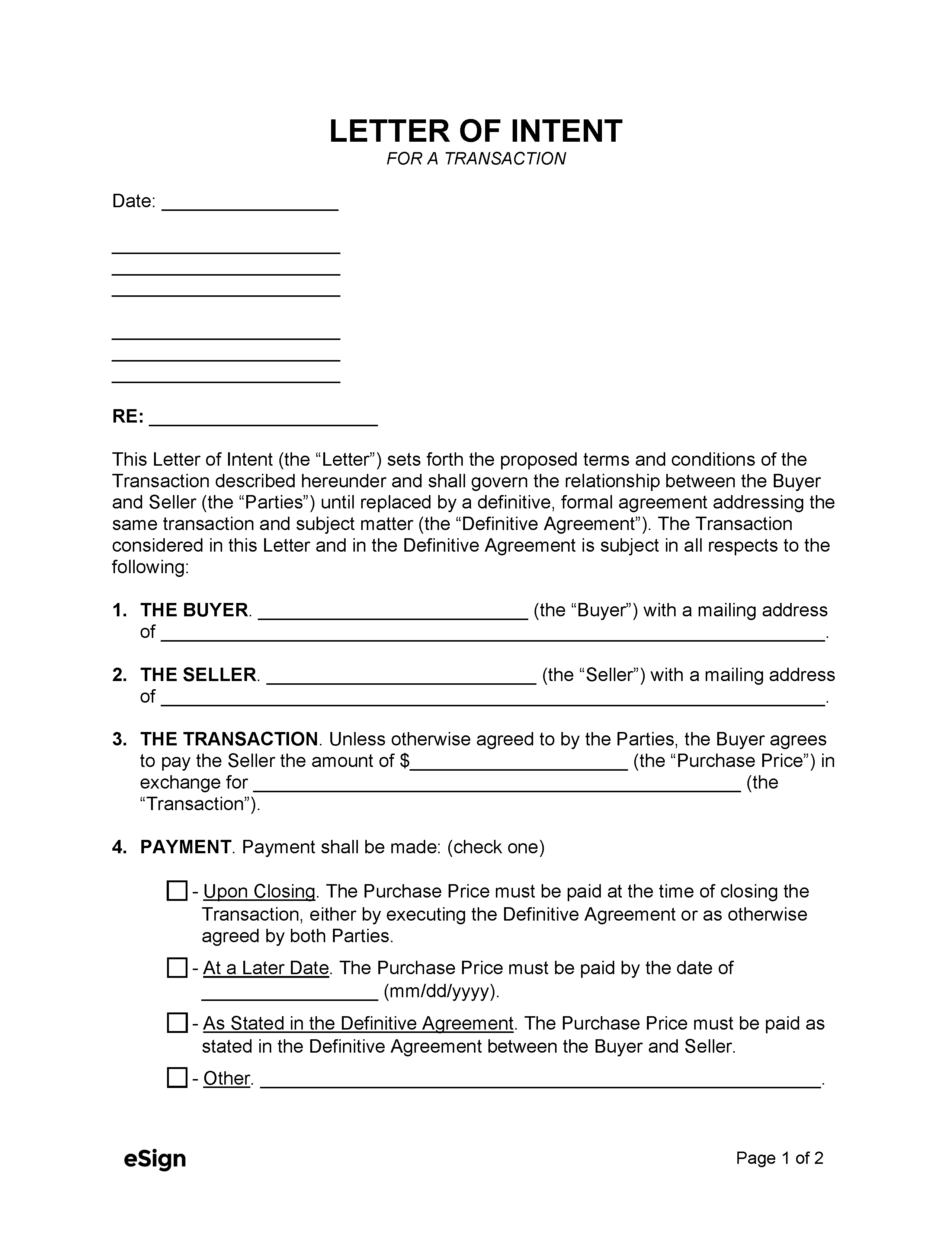 Essential Guide to Creating an Effective LOI Template for Your Business