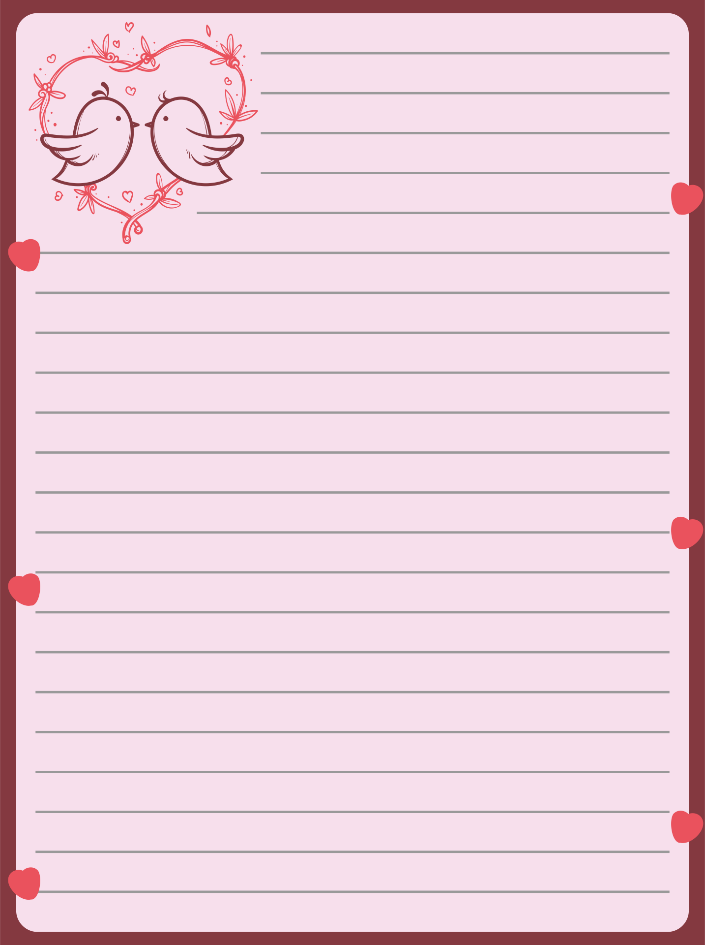 Express Your Emotions: Discover the Perfect Love Letter Template Printable