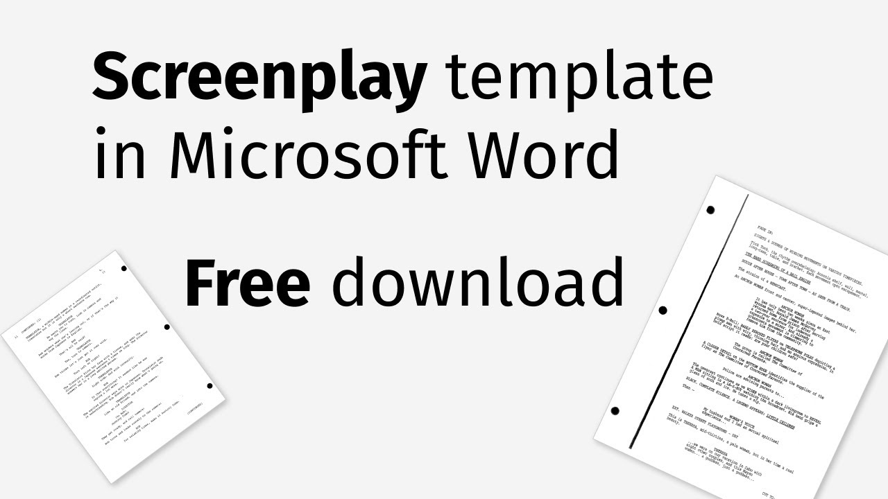 Unlock Your Creative Potential with the Microsoft Word Screenplay Template