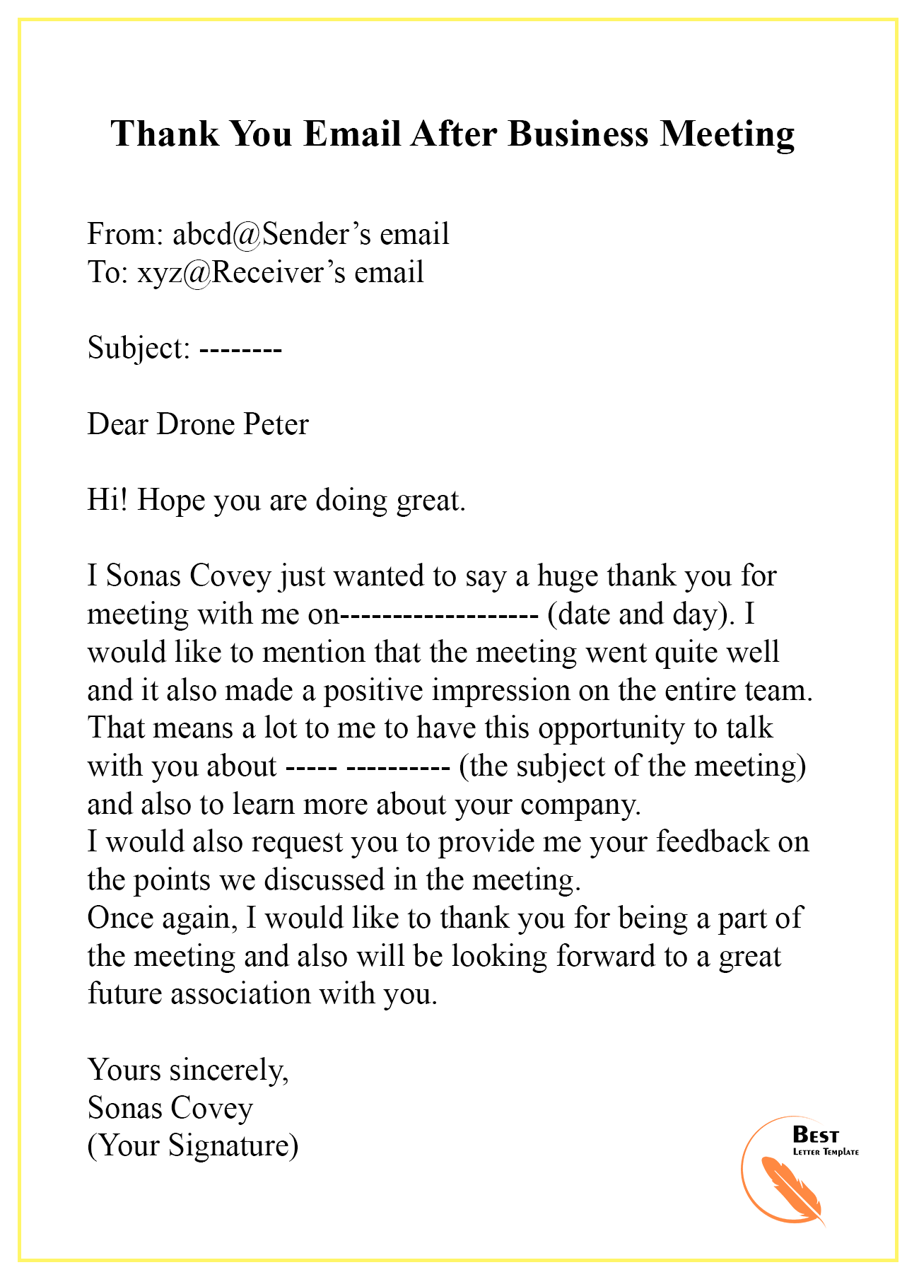 post meeting thank you letter