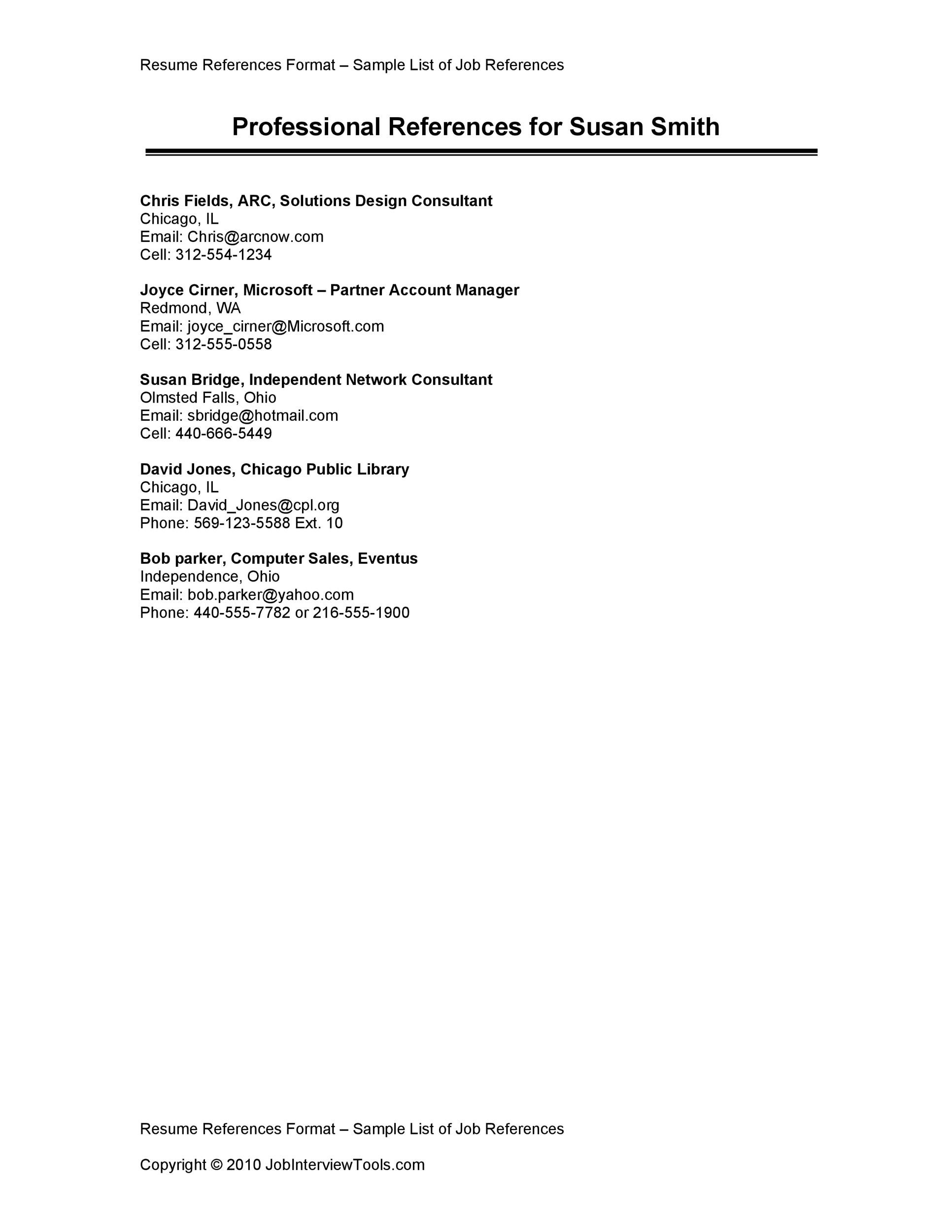 Essential Guide to Crafting Your Professional References Format Template