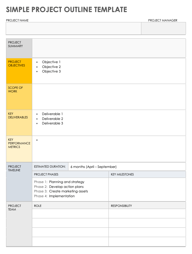 How to Create an Effective Project Outline Template Word for Your Next Project