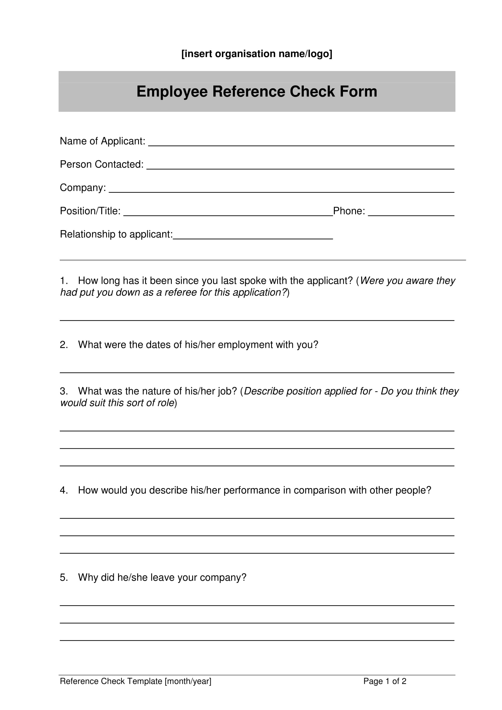 Essential Guide to Crafting an Effective Reference Form Template