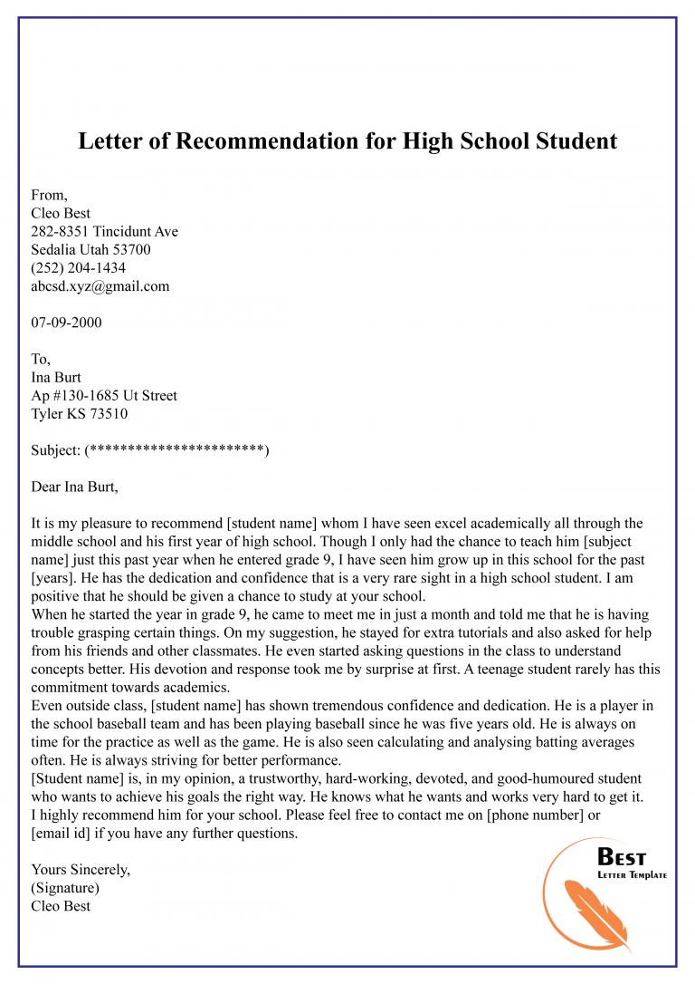 Crafting the Perfect Reference Letter for Student Success