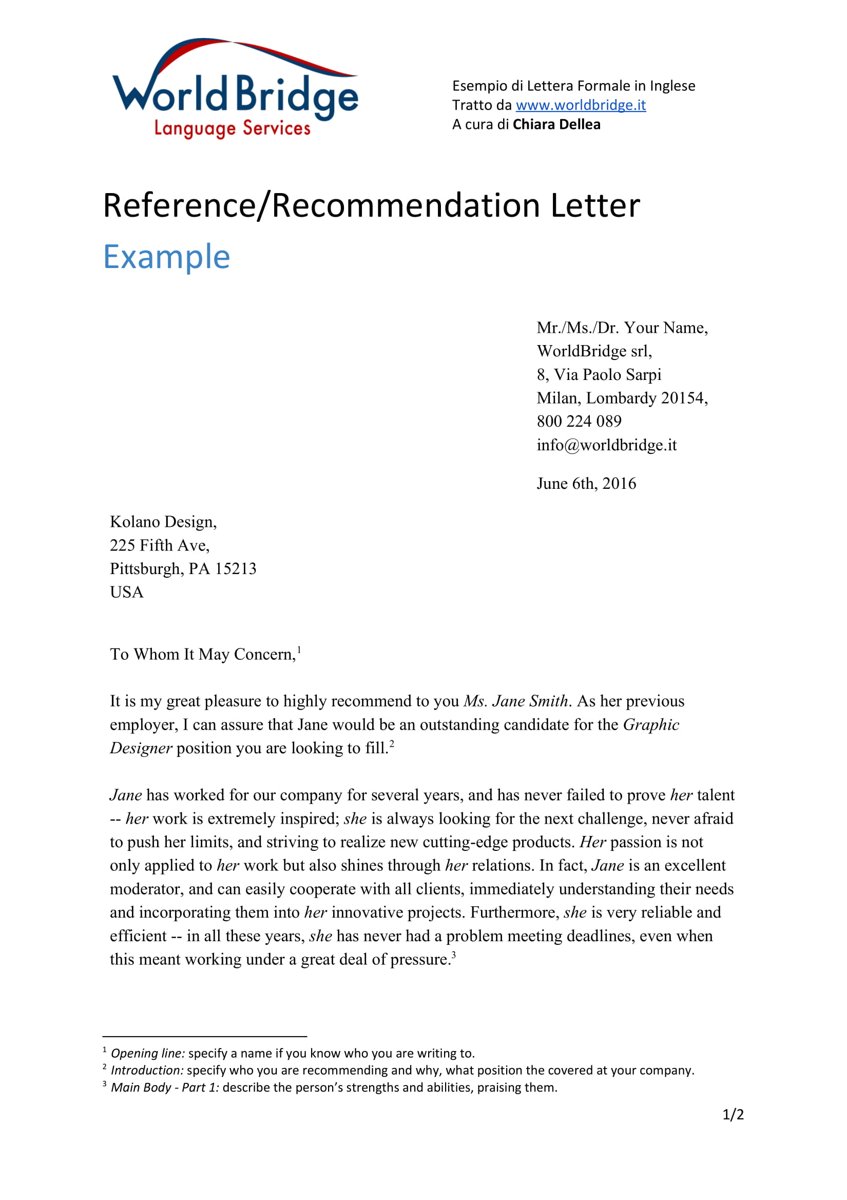 The Importance of a Strong Reference Letter from Employee in the Hiring Process