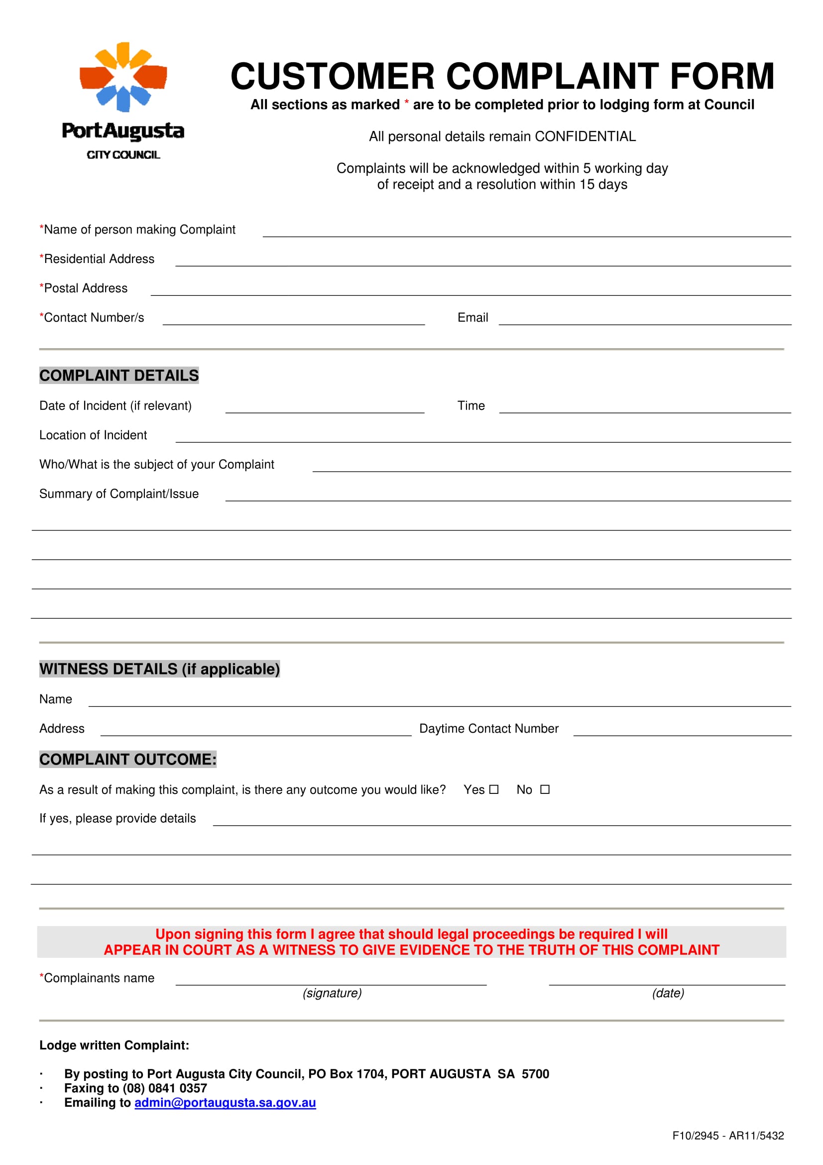A Comprehensive Guide to Using a Sample Customer Complaint Form