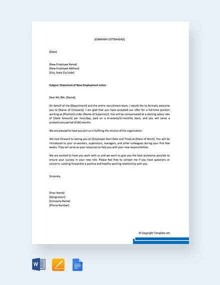 sample how to write a statement letter