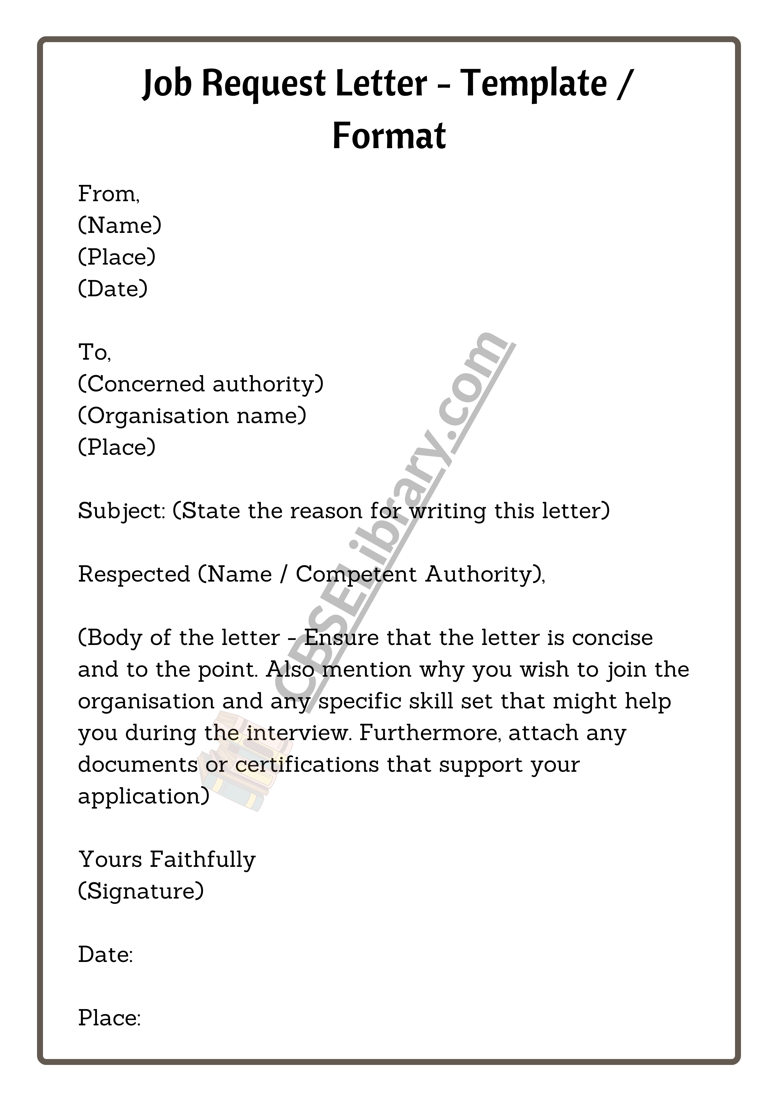 short message for job request