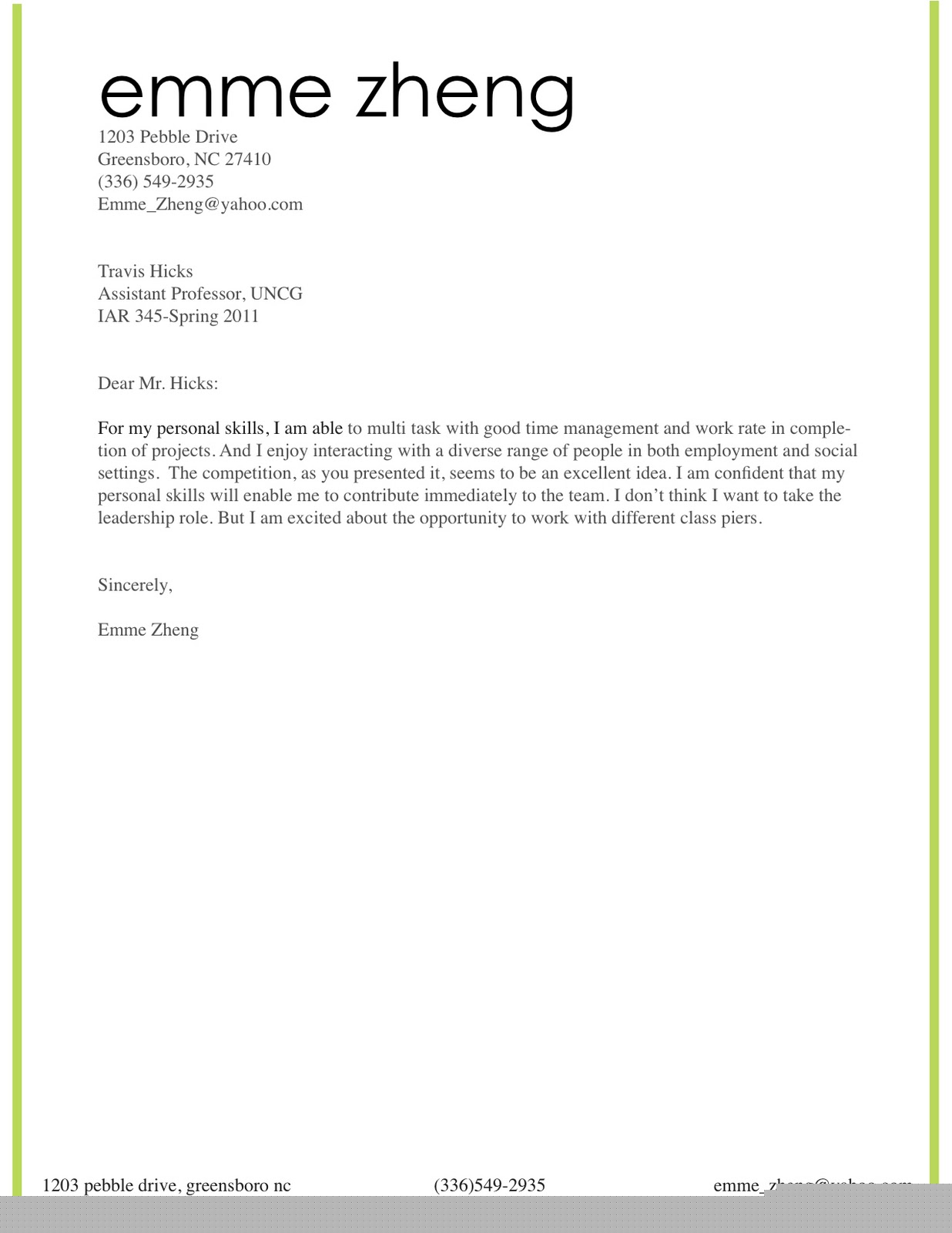 should cover letters be one page