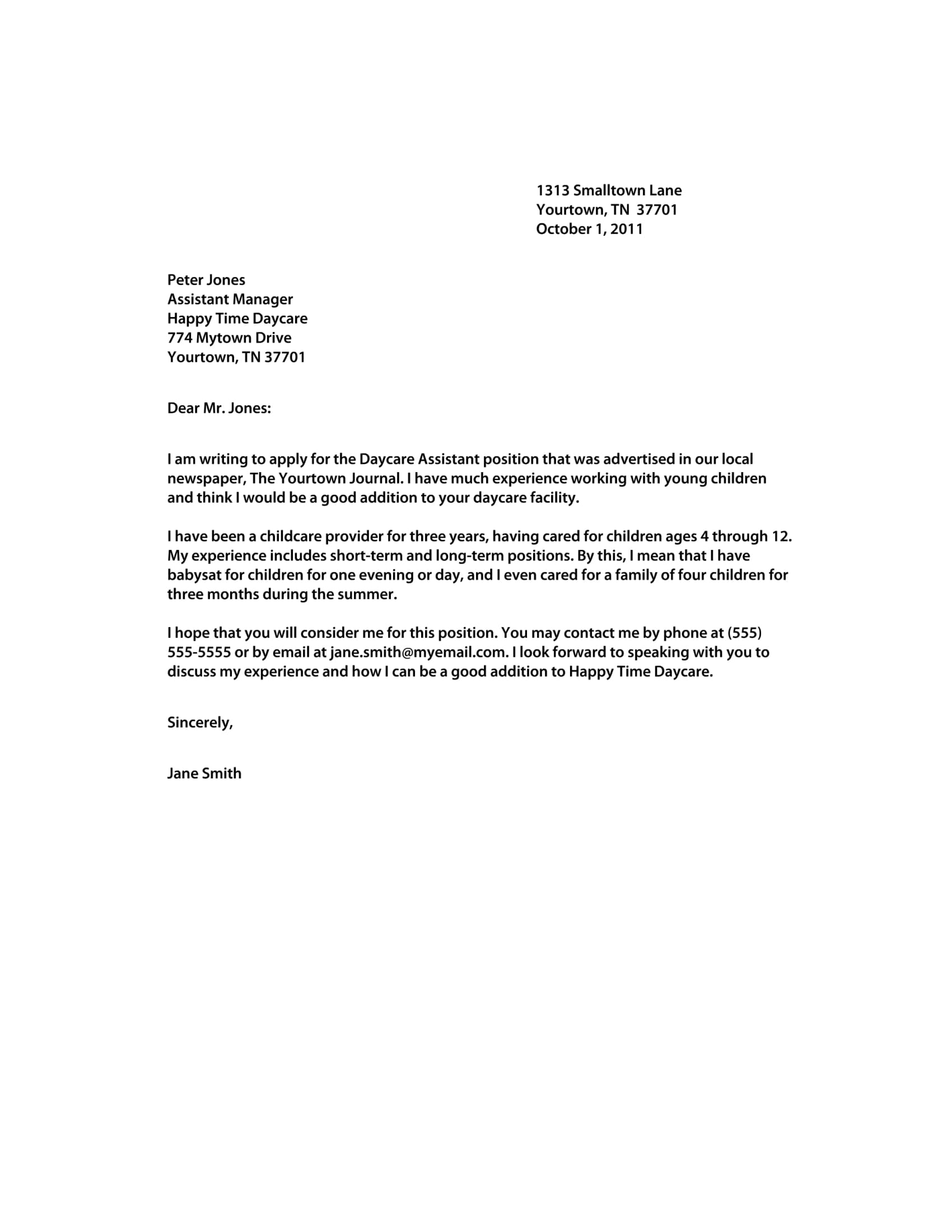Crafting Success: A Simple Cover Letter Sample to Stand Out