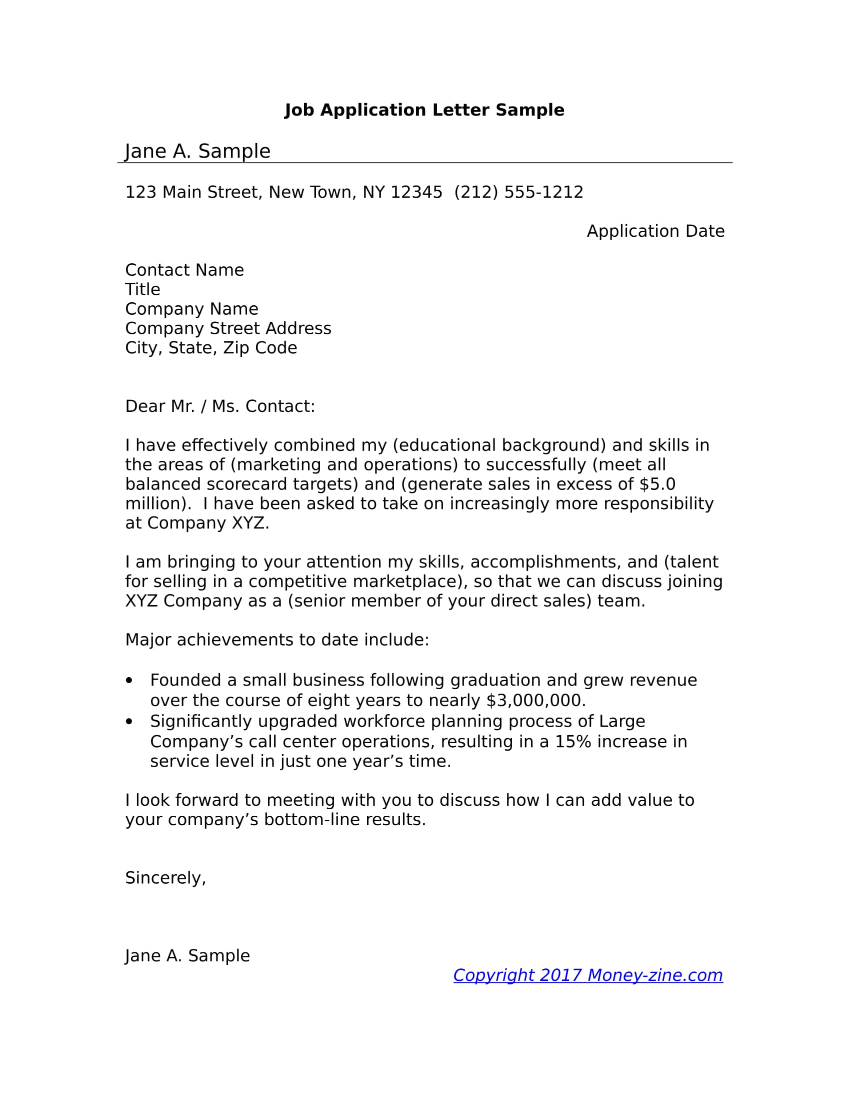 Crafting a Simple Job Letter: Your Guide to Professional Communication