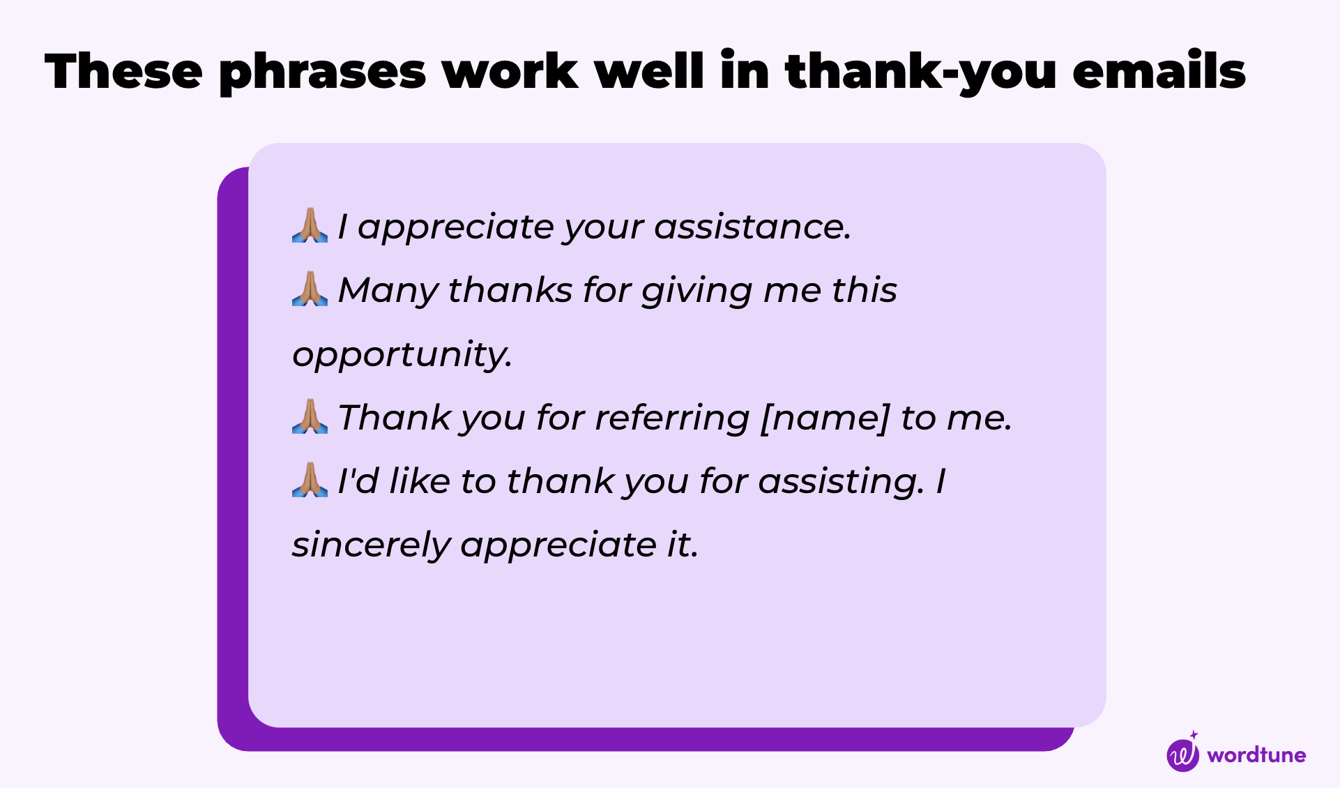 thank you email for appreciation