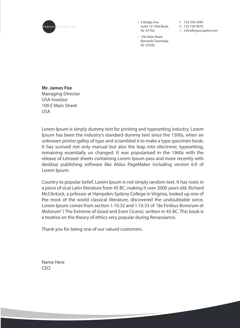 Understanding Traditional Letterhead Format: A Guide to Professional Correspondence