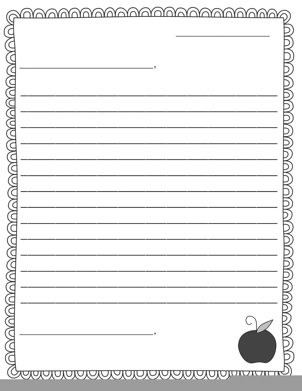 type a letter and print
