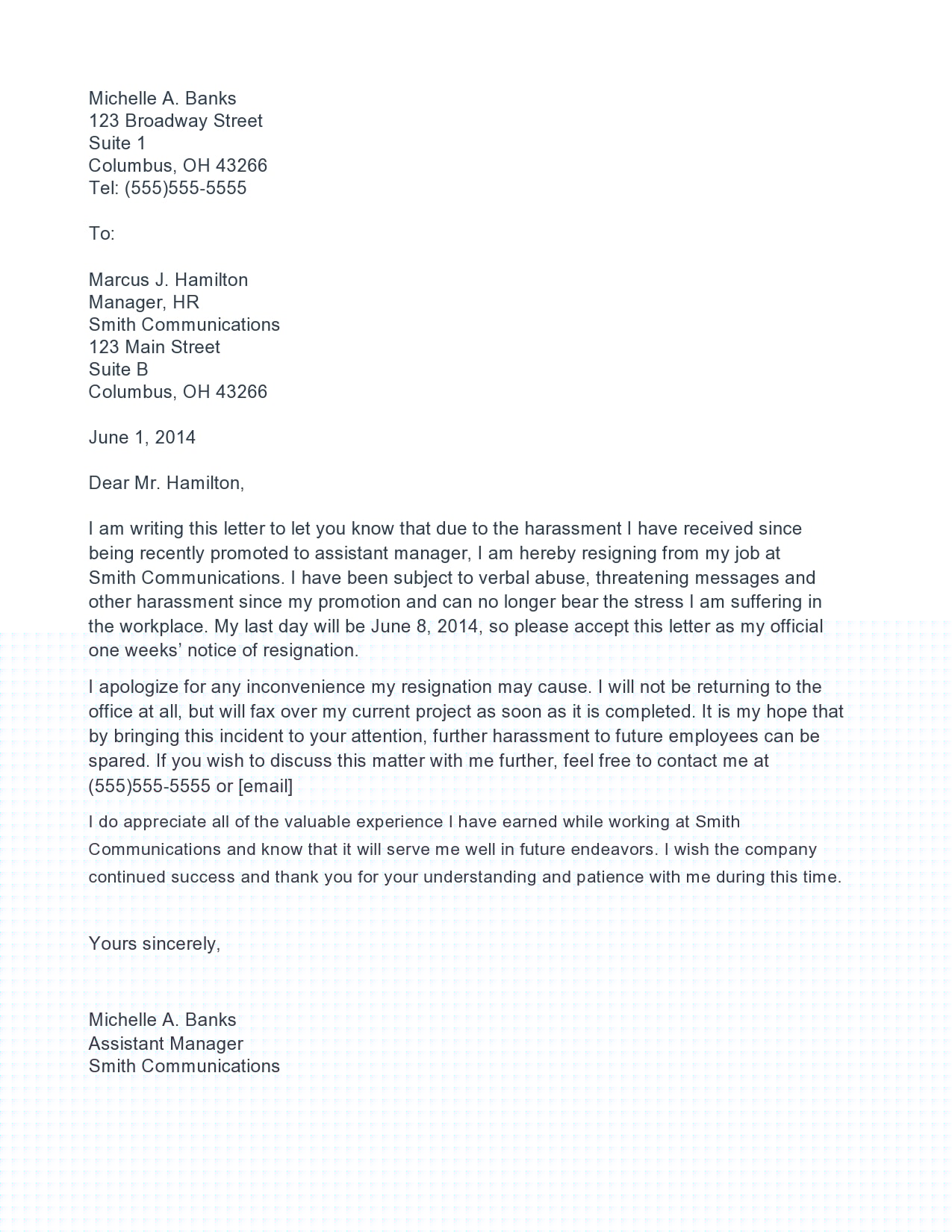 Effective Tips and Examples for an Urgent Resignation Letter Sample