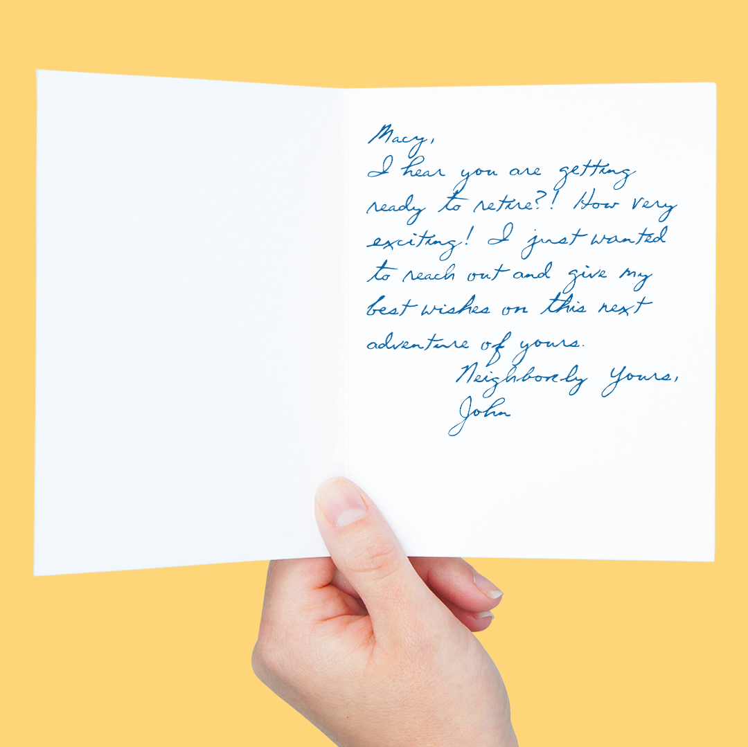 ways to sign off a card