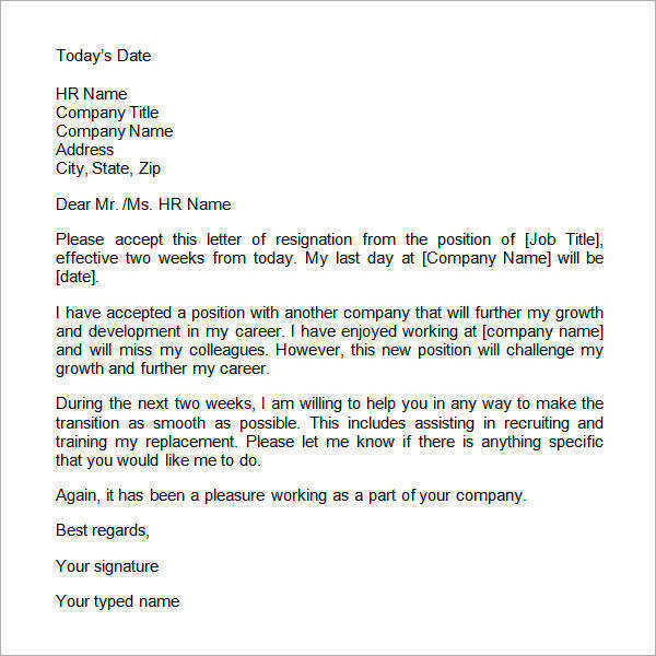 what to say when giving notice