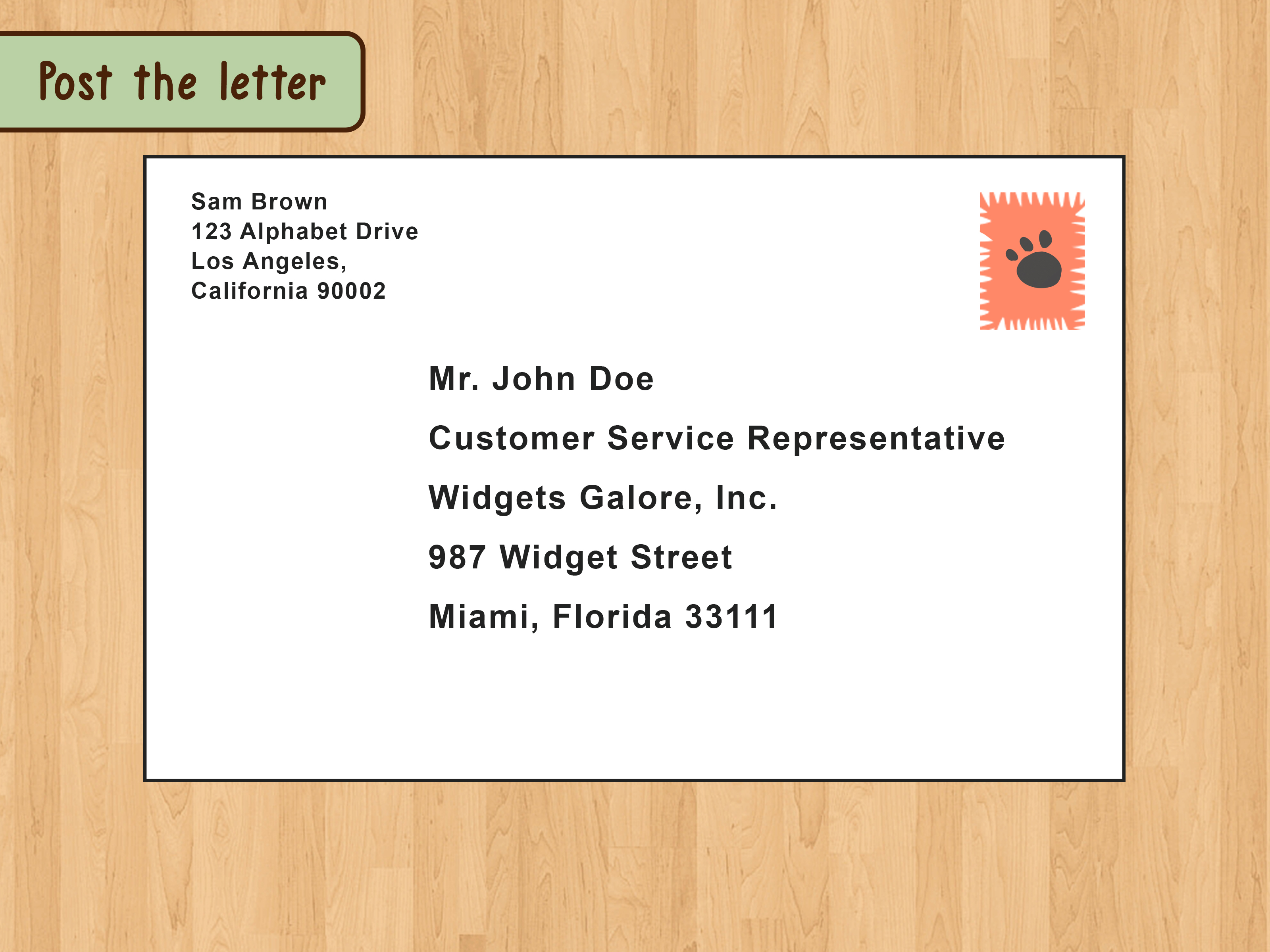 where can i write a letter