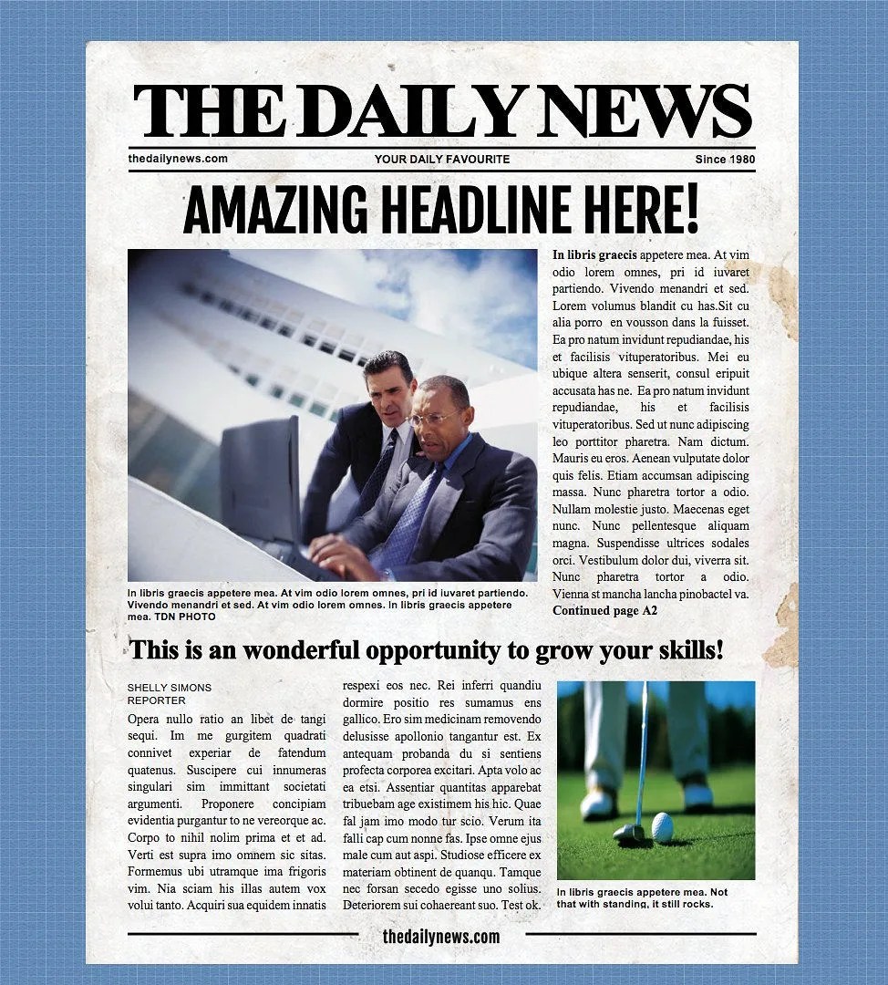 Creating Your Own News with a Word Document Newspaper Template