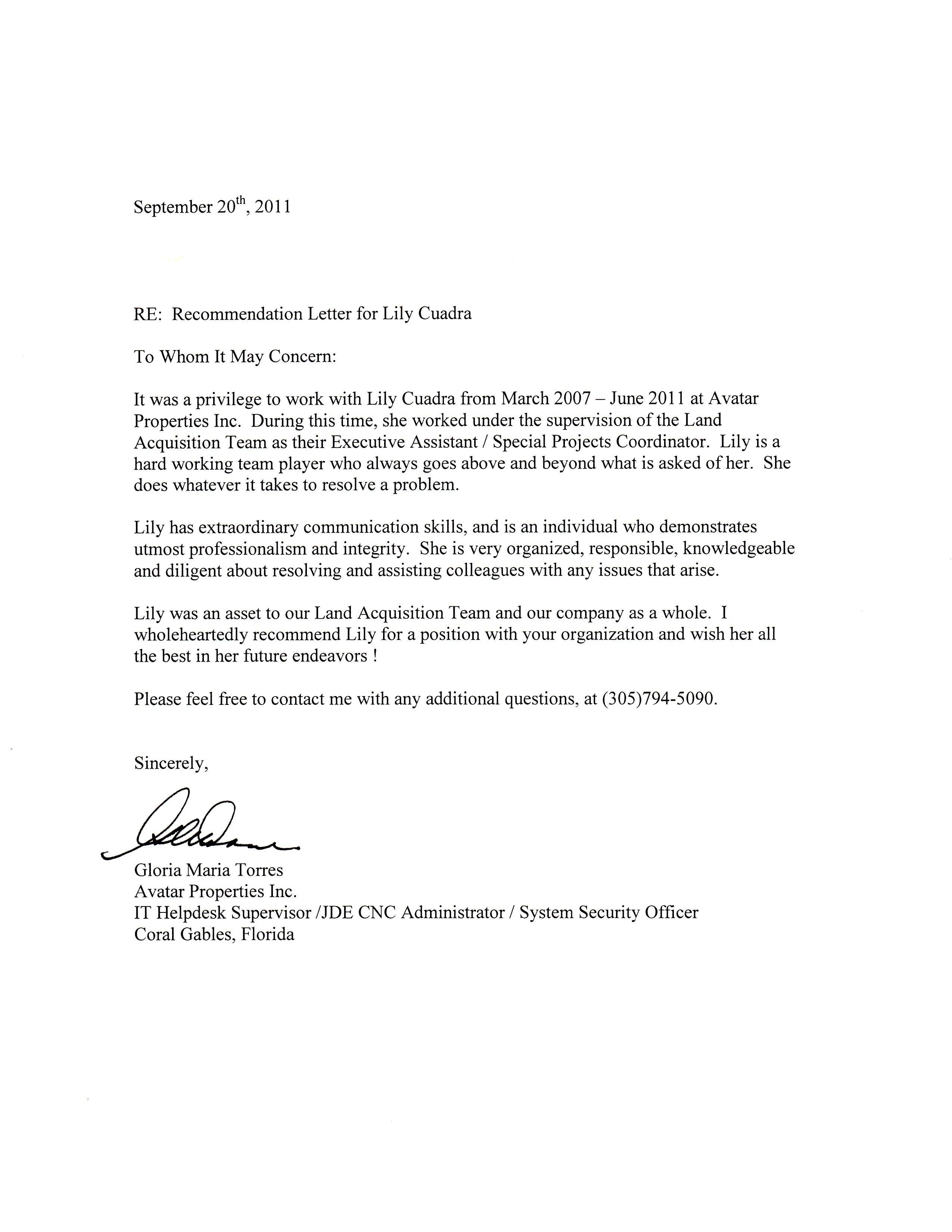 writing a great letter of recommendation